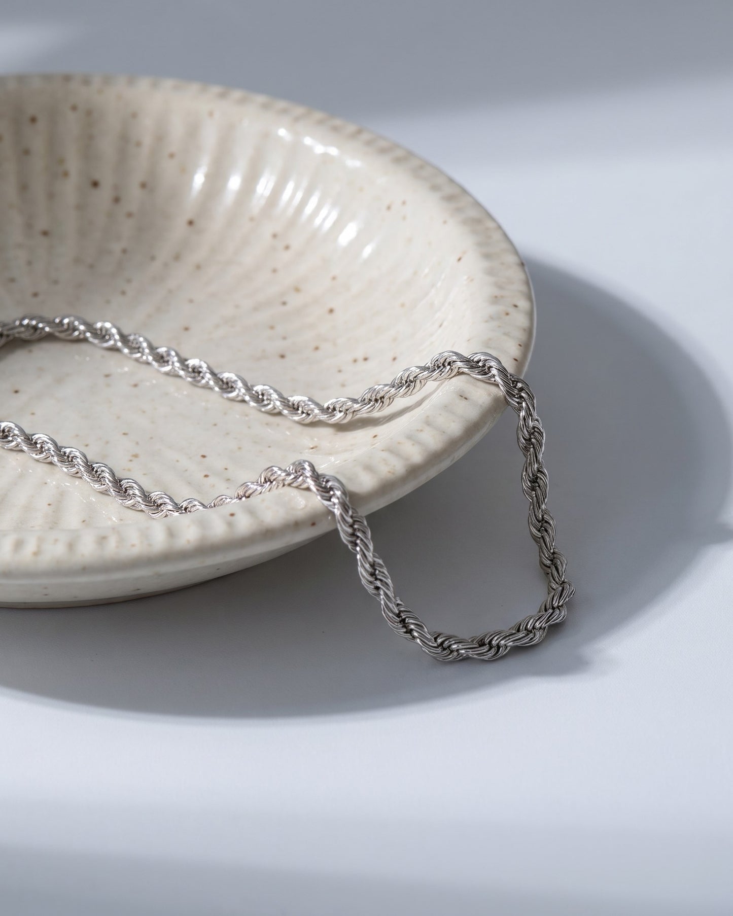 Classic Twisted Rope Chain Necklace Waterproof