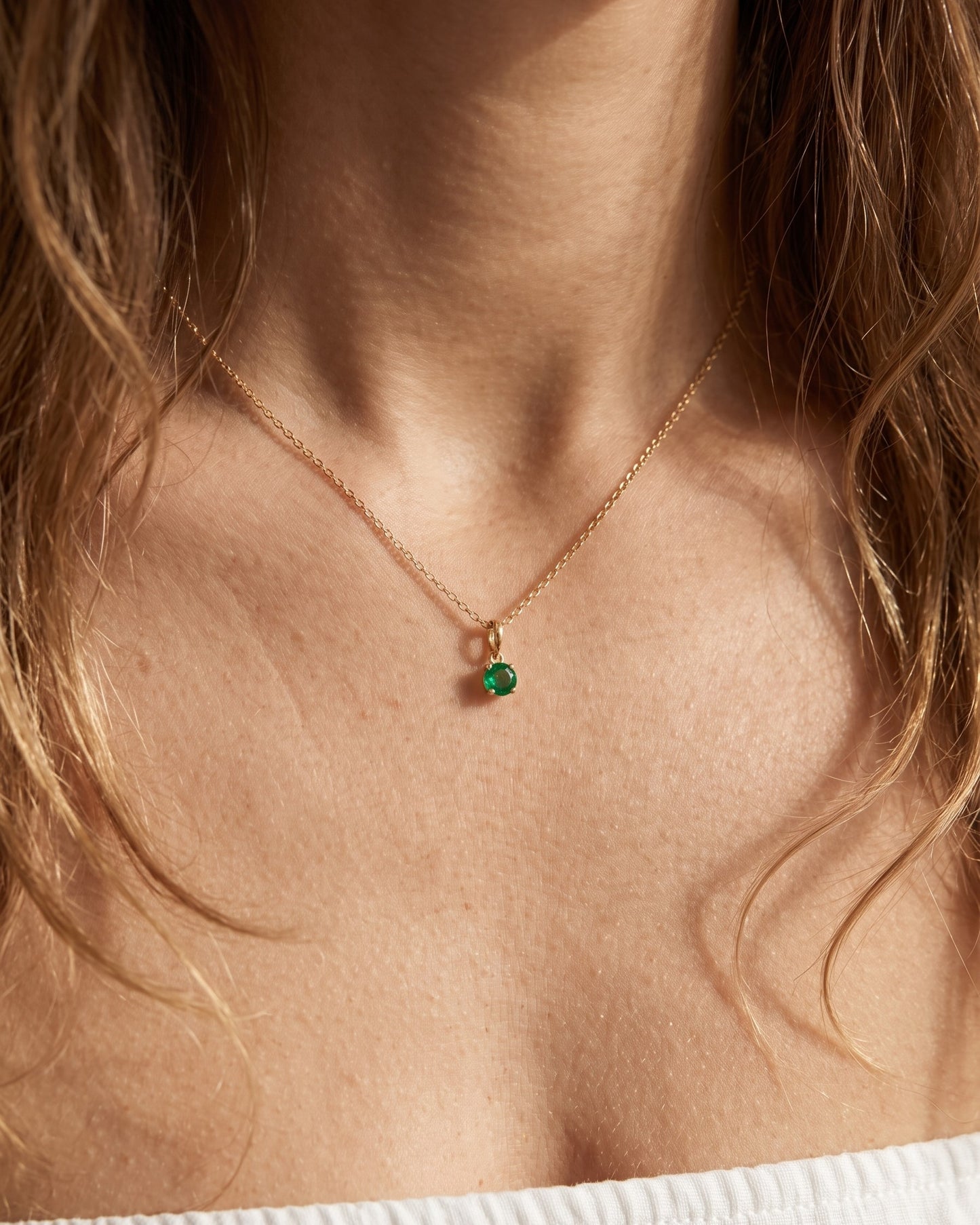 Personalized Birthstone Charm Necklace