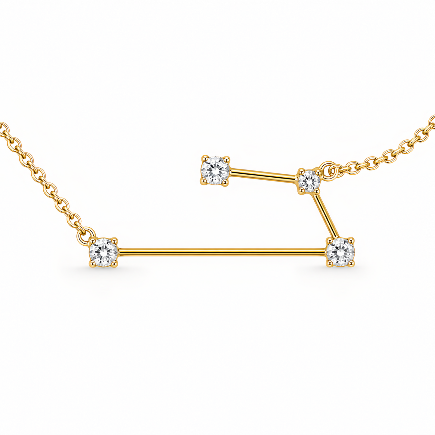 Zodiac Constellation Necklace Waterproof (Gold)