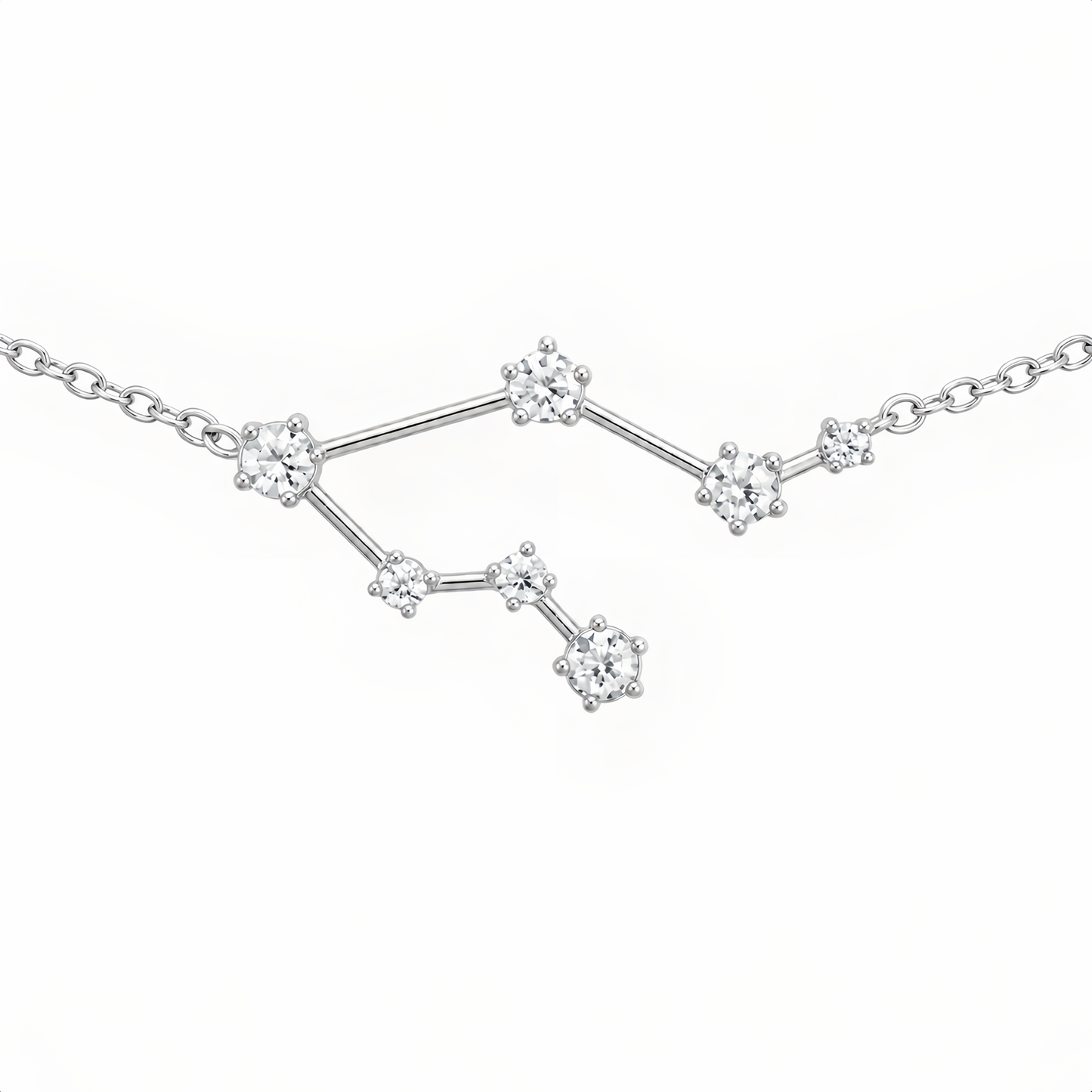 Zodiac Constellation Necklace Waterproof (Silver)