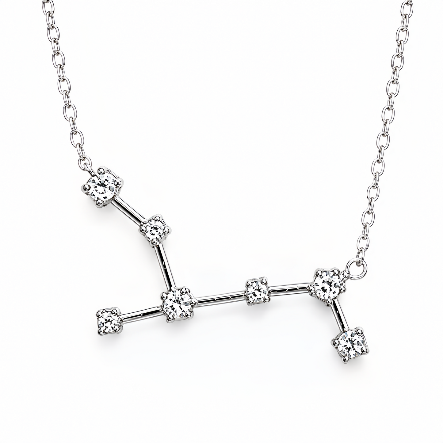 Zodiac Constellation Necklace Waterproof (Silver)