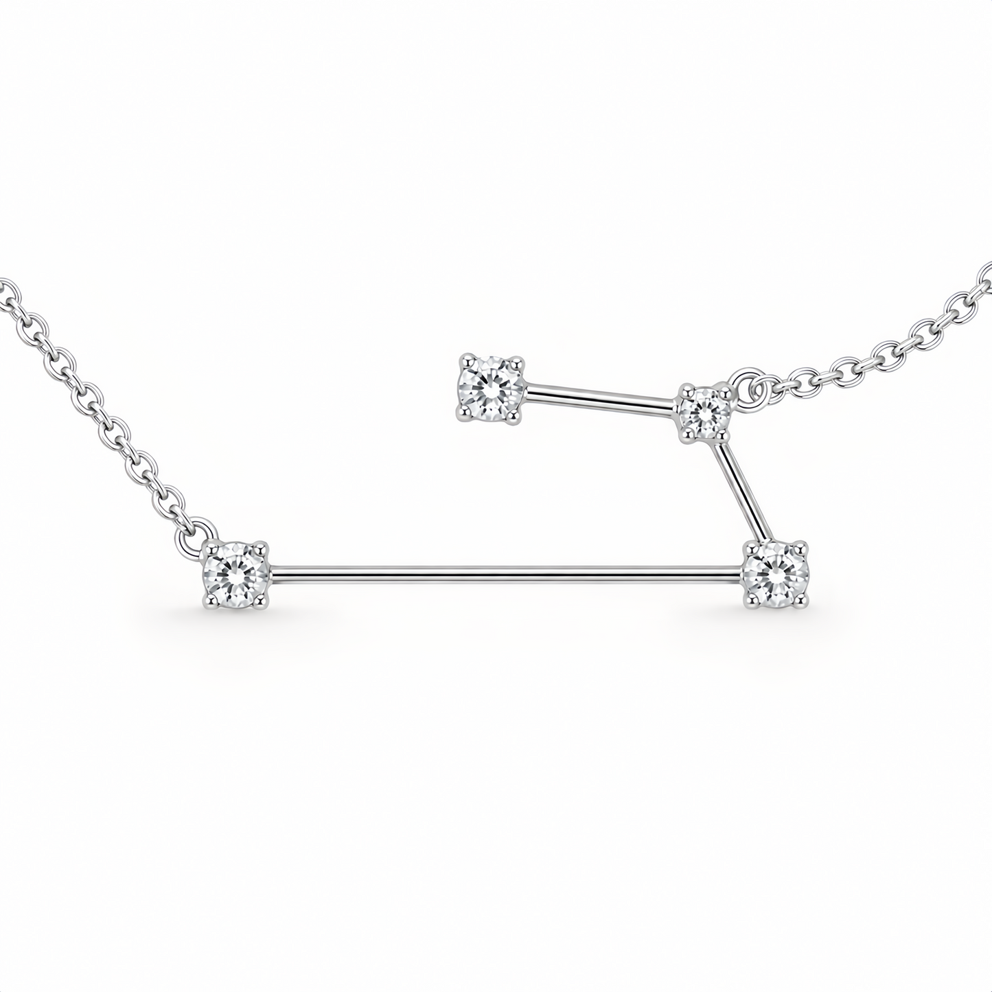Zodiac Constellation Necklace Waterproof (Silver)