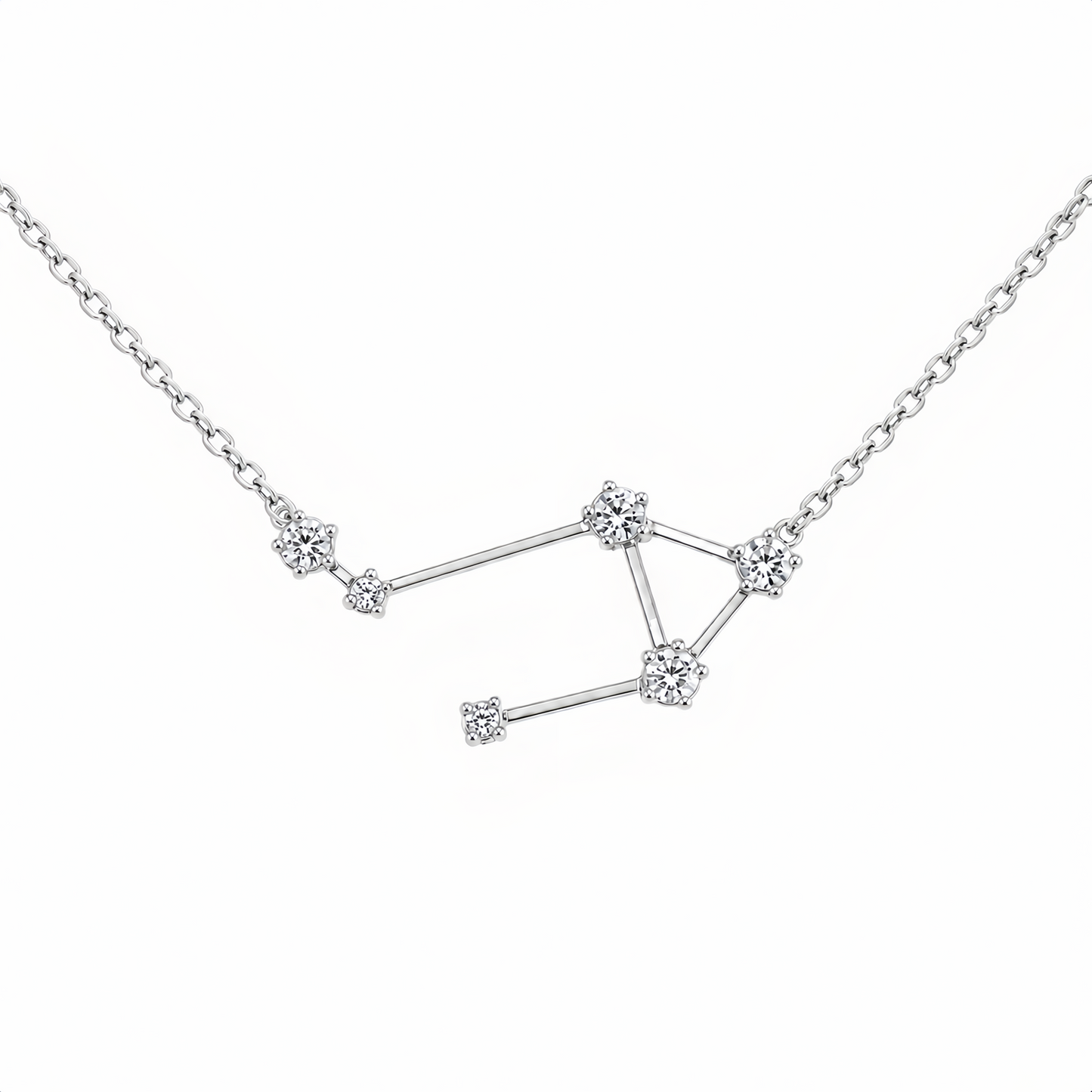 Zodiac Constellation Necklace Waterproof (Silver)