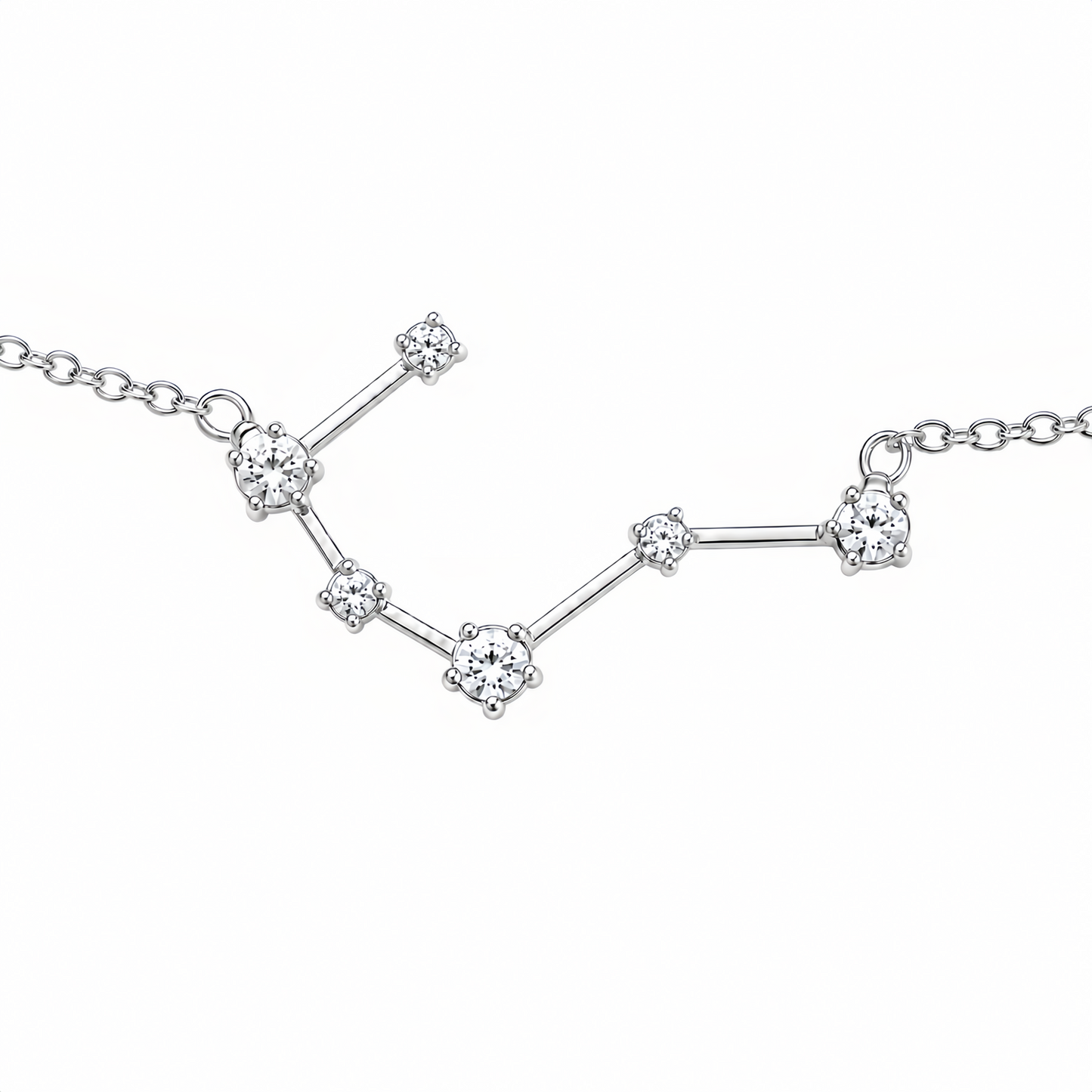 Zodiac Constellation Necklace Waterproof (Silver)
