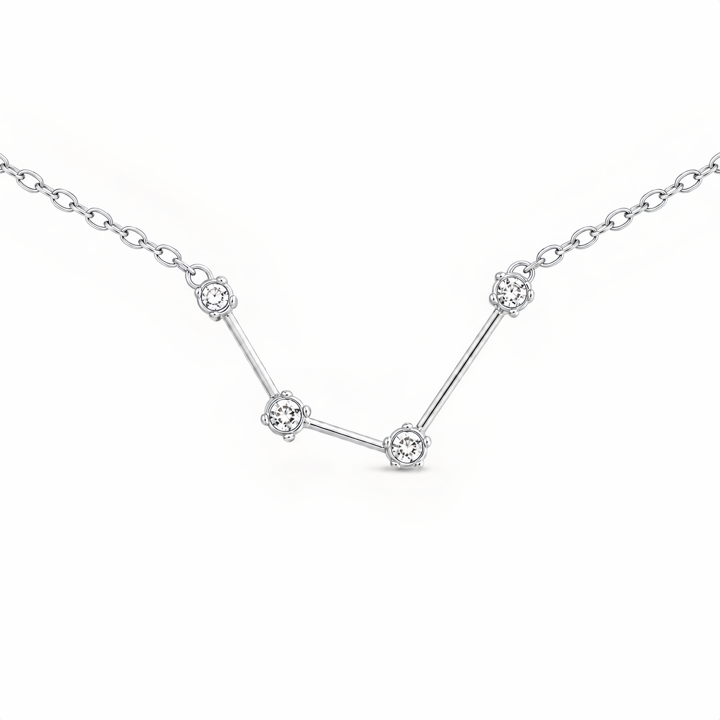 Zodiac Constellation Necklace Waterproof (Silver)
