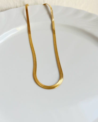 3mm Herringbone Chain Necklace Waterproof