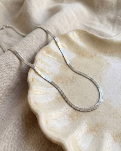3mm Herringbone Chain Necklace Waterproof