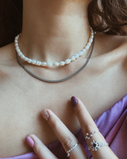 3mm Herringbone Chain Necklace Waterproof