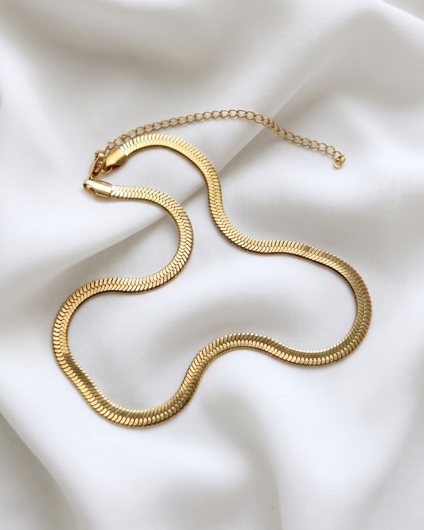 5mm Herringbone Chain Necklace Waterproof
