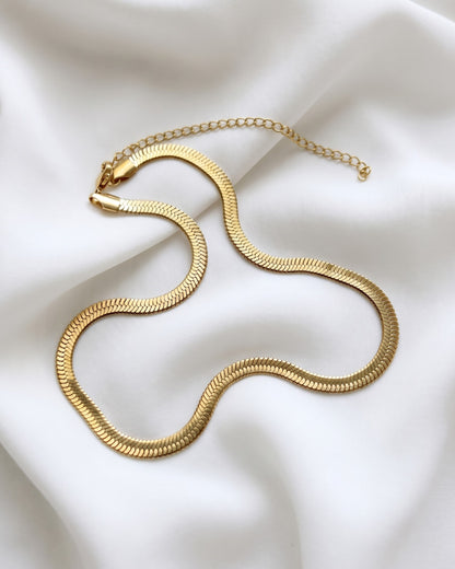 5mm Herringbone Chain Necklace Waterproof