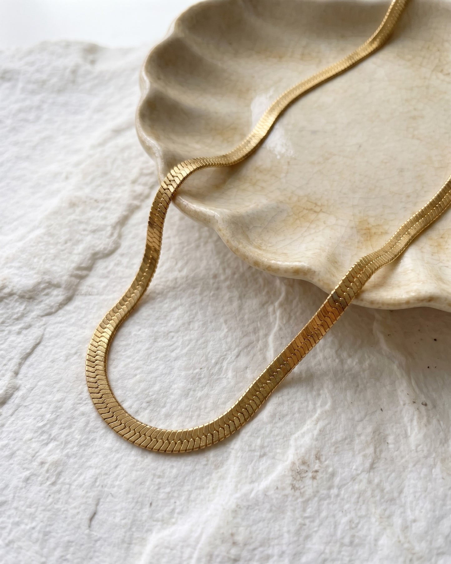 5mm Herringbone Chain Necklace Waterproof