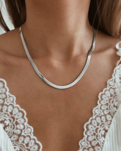 5mm Herringbone Chain Necklace Waterproof