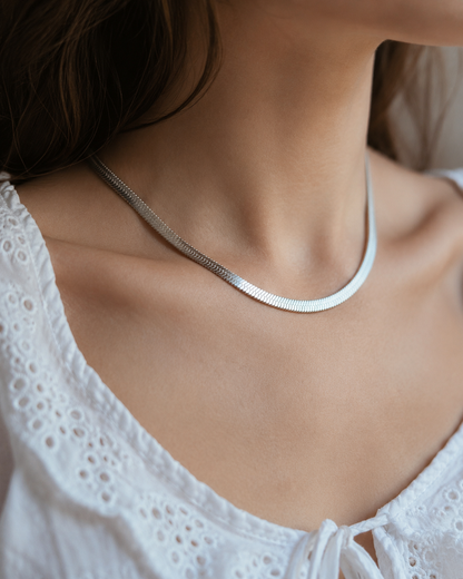 5mm Herringbone Chain Necklace Waterproof
