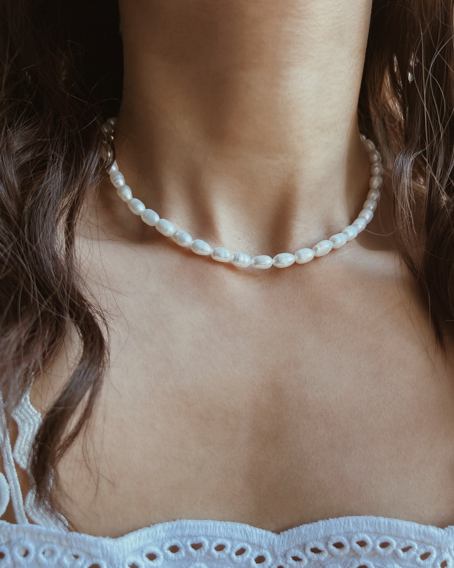 Rice Freshwater Pearl Necklace