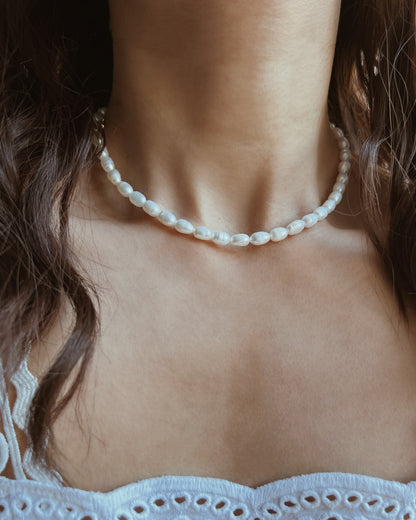 Rice Freshwater Pearl Necklace