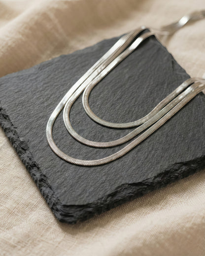 3-Layer Herringbone Necklace Waterproof