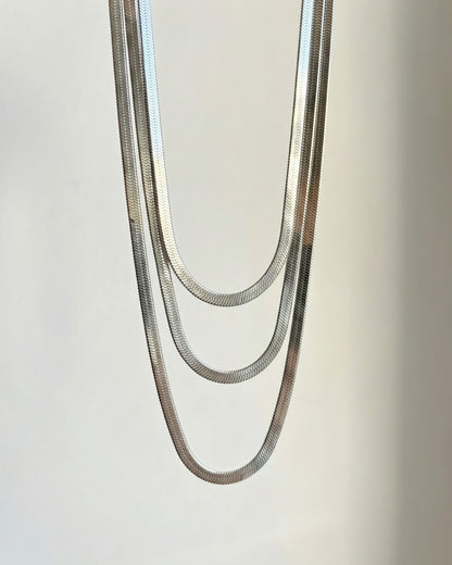 3-Layer Herringbone Necklace Waterproof