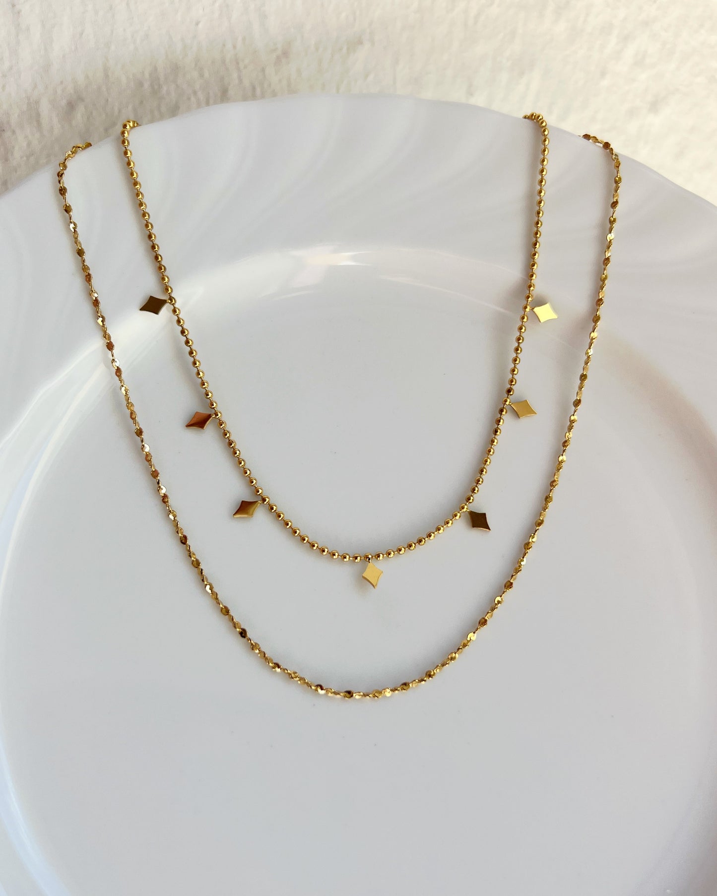 Double Layer Kite Charm Necklace Waterproof