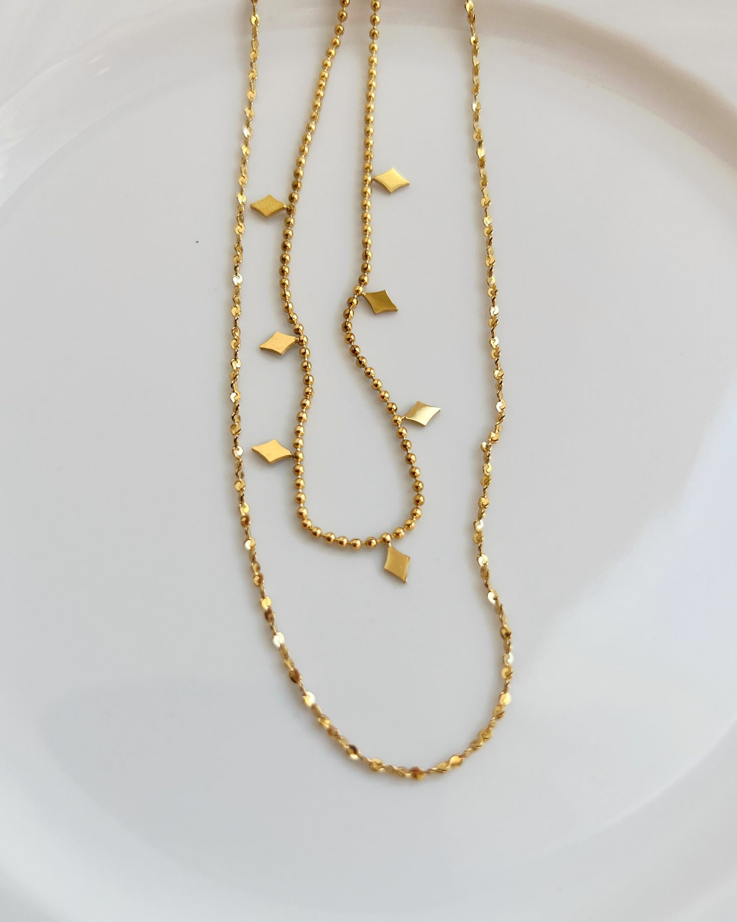 Double Layer Kite Charm Necklace Waterproof