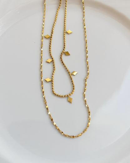 Double Layer Kite Charm Necklace Waterproof