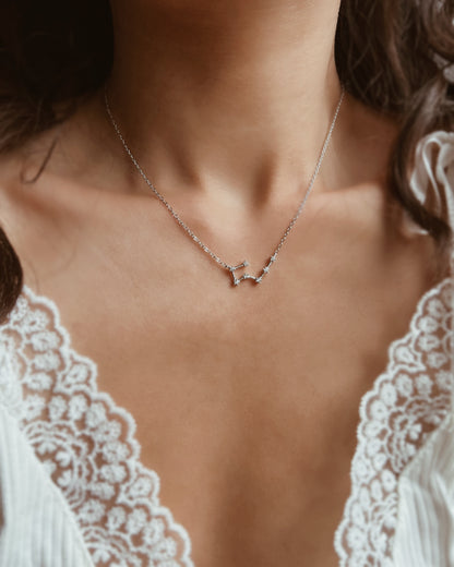 Zodiac Constellation Necklace 925 Silver