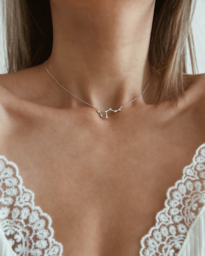 Zodiac Constellation Necklace 925 Silver
