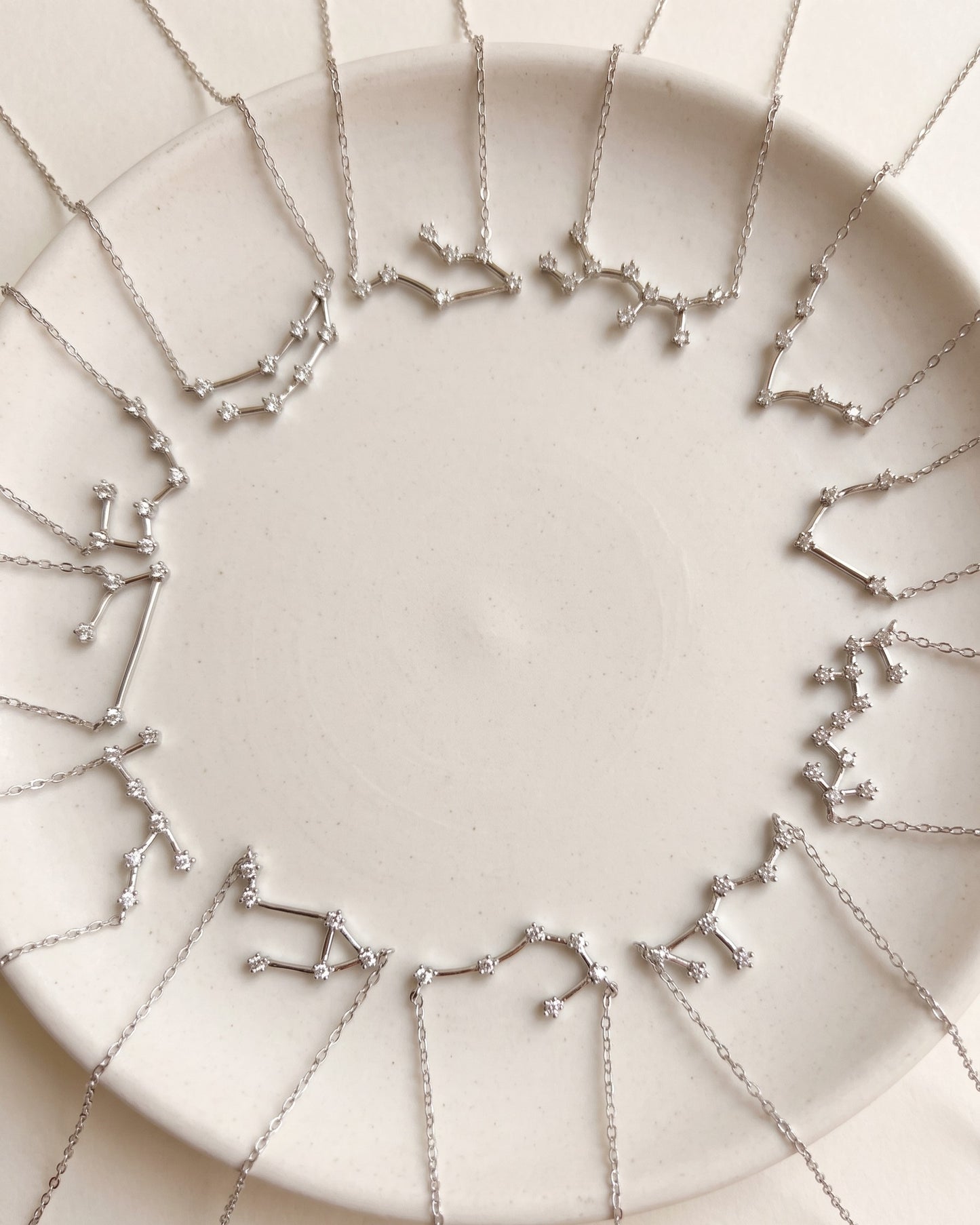 Zodiac Constellation Necklace 925 Silver