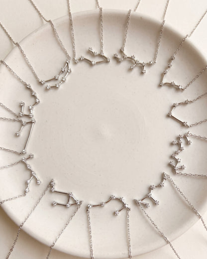 Zodiac Constellation Necklace 925 Silver