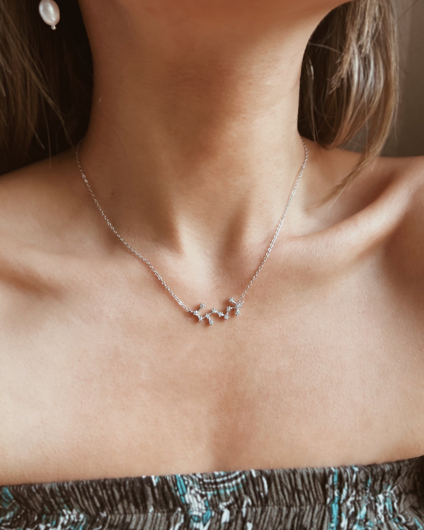 Zodiac Constellation Necklace 925 Silver