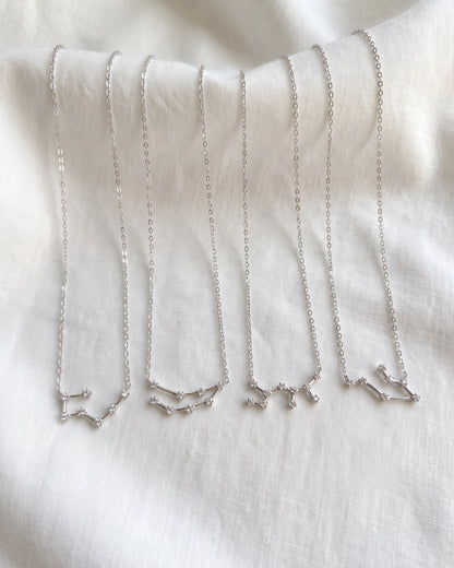Zodiac Constellation Necklace 925 Silver