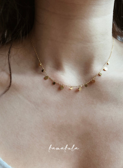 Petite Disc Charm Necklace