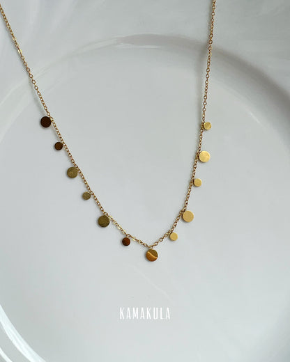 Petite Disc Charm Necklace