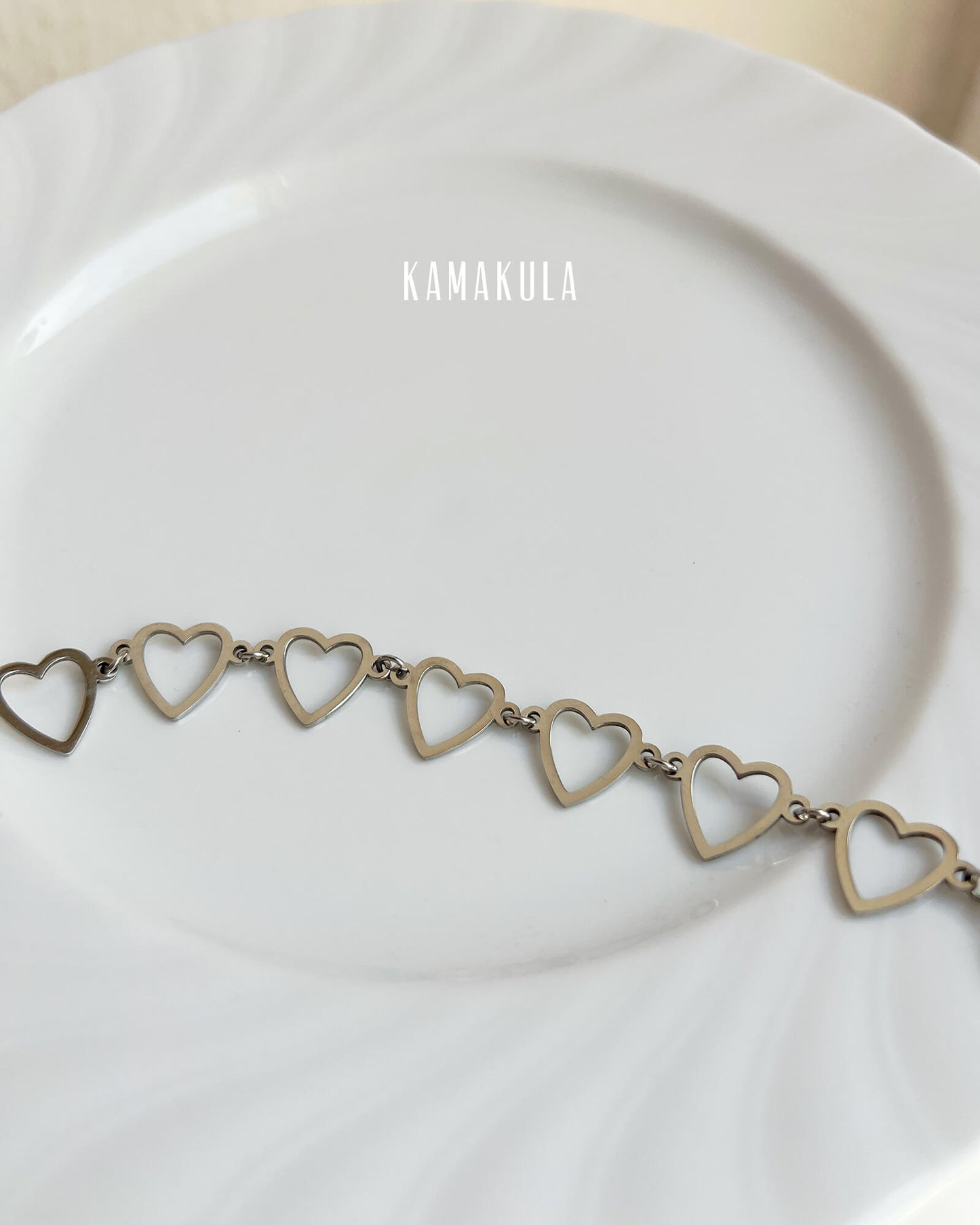 Open Heart Choker Necklace