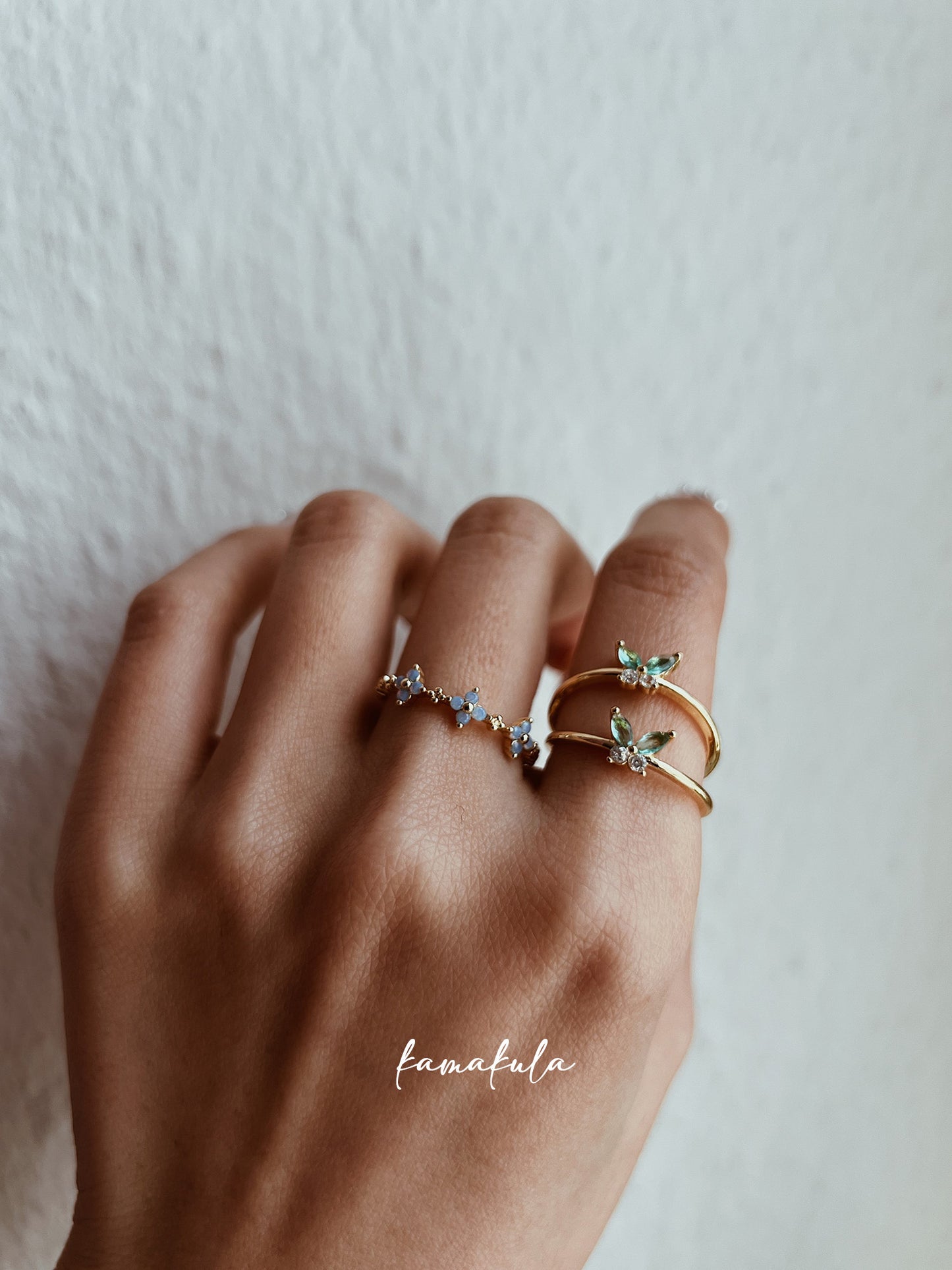 Petite Butterfly Crystal Ring
