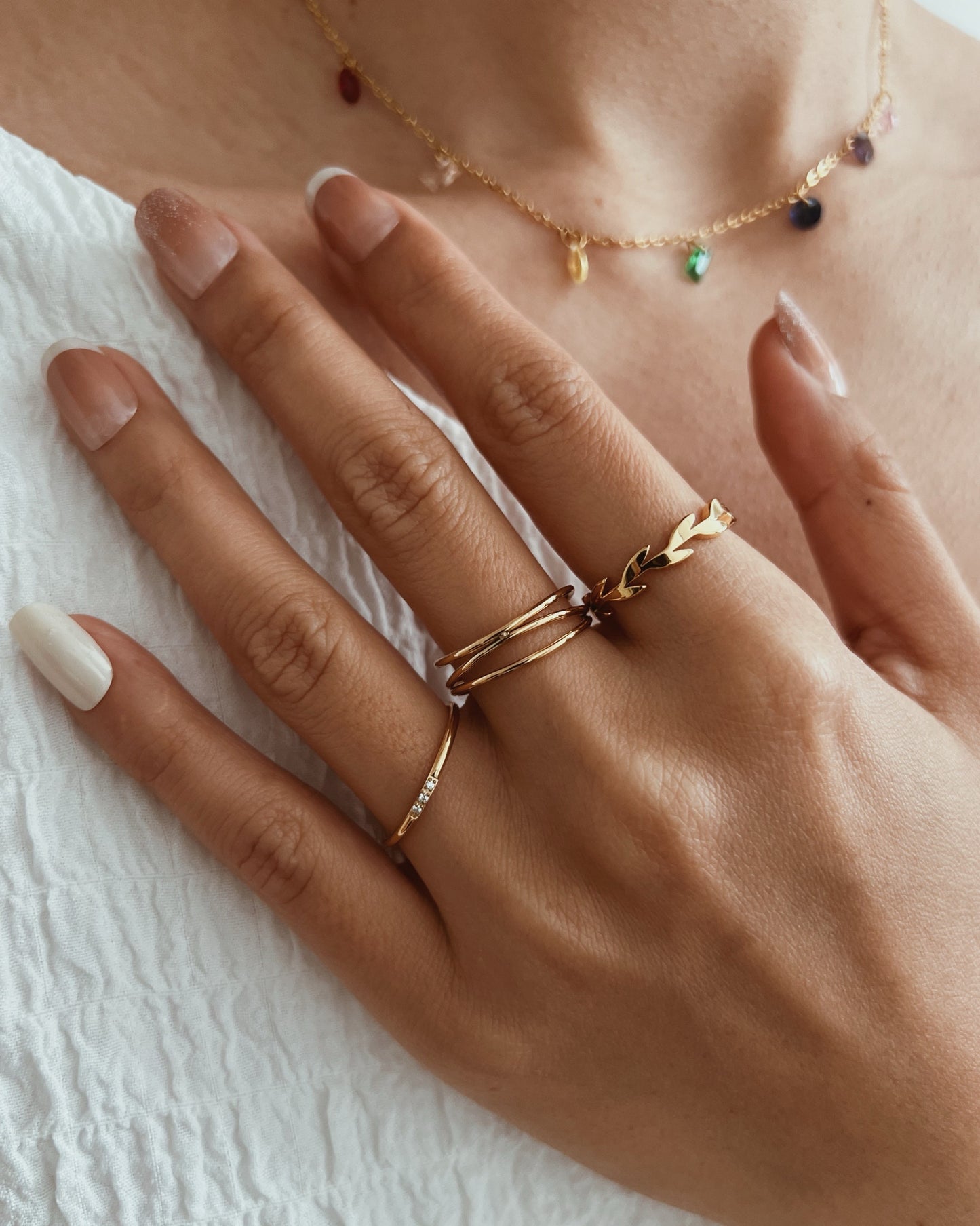 Laurel Leaf Ring Waterproof