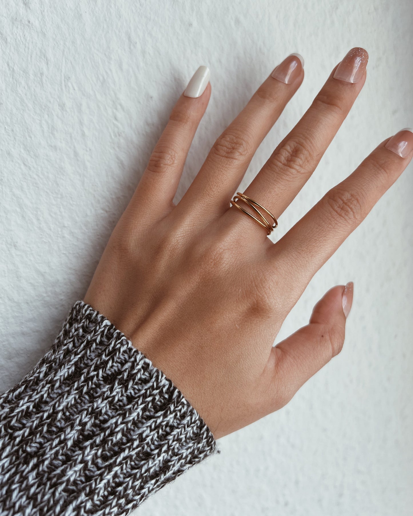 Thin Multi-Band Wire Ring Waterproof