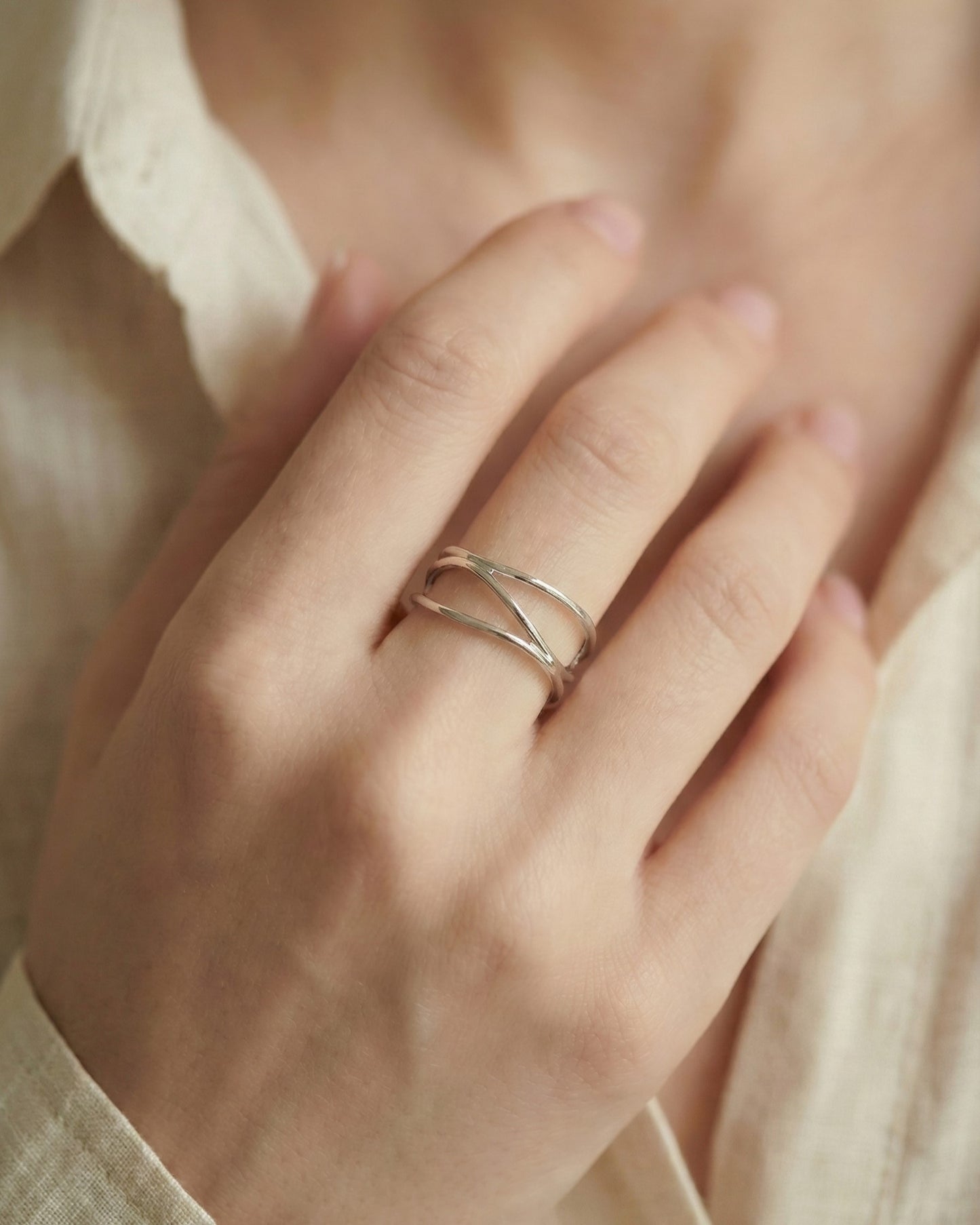 Thin Multi-Band Wire Ring Waterproof