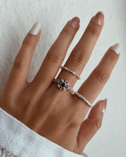 Knotted Cord Ring 925 Silver