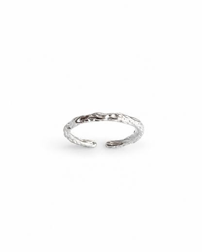 Textured Twig Ring 925 Silver