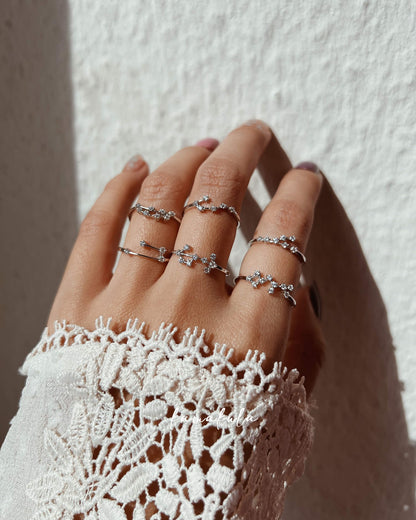 Zodiac Constellation Ring 925 Silver