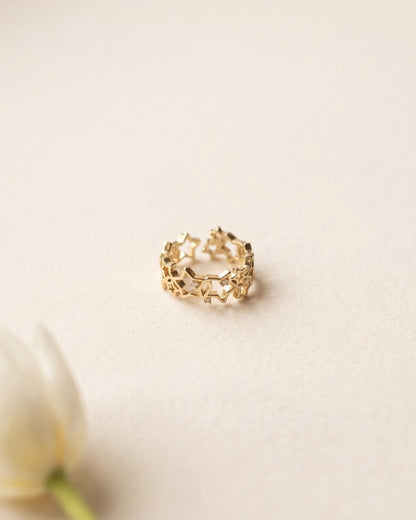 Starry Open Band Ring