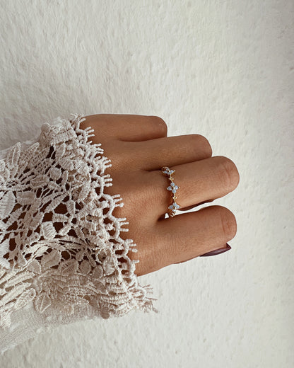 Blauer Vergissmeinnicht-Ring