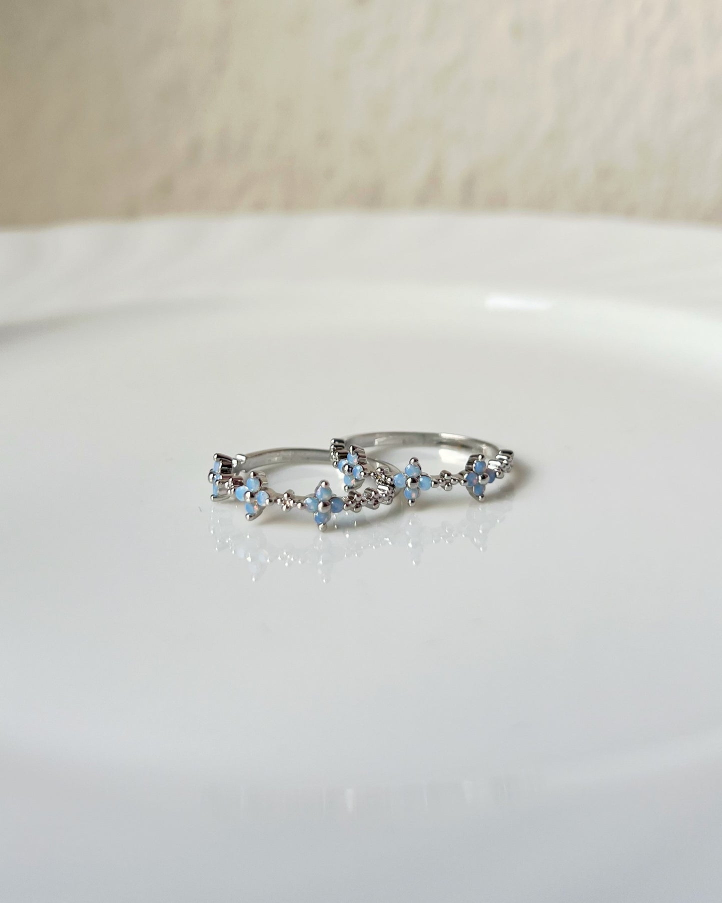 Blauer Vergissmeinnicht-Ring