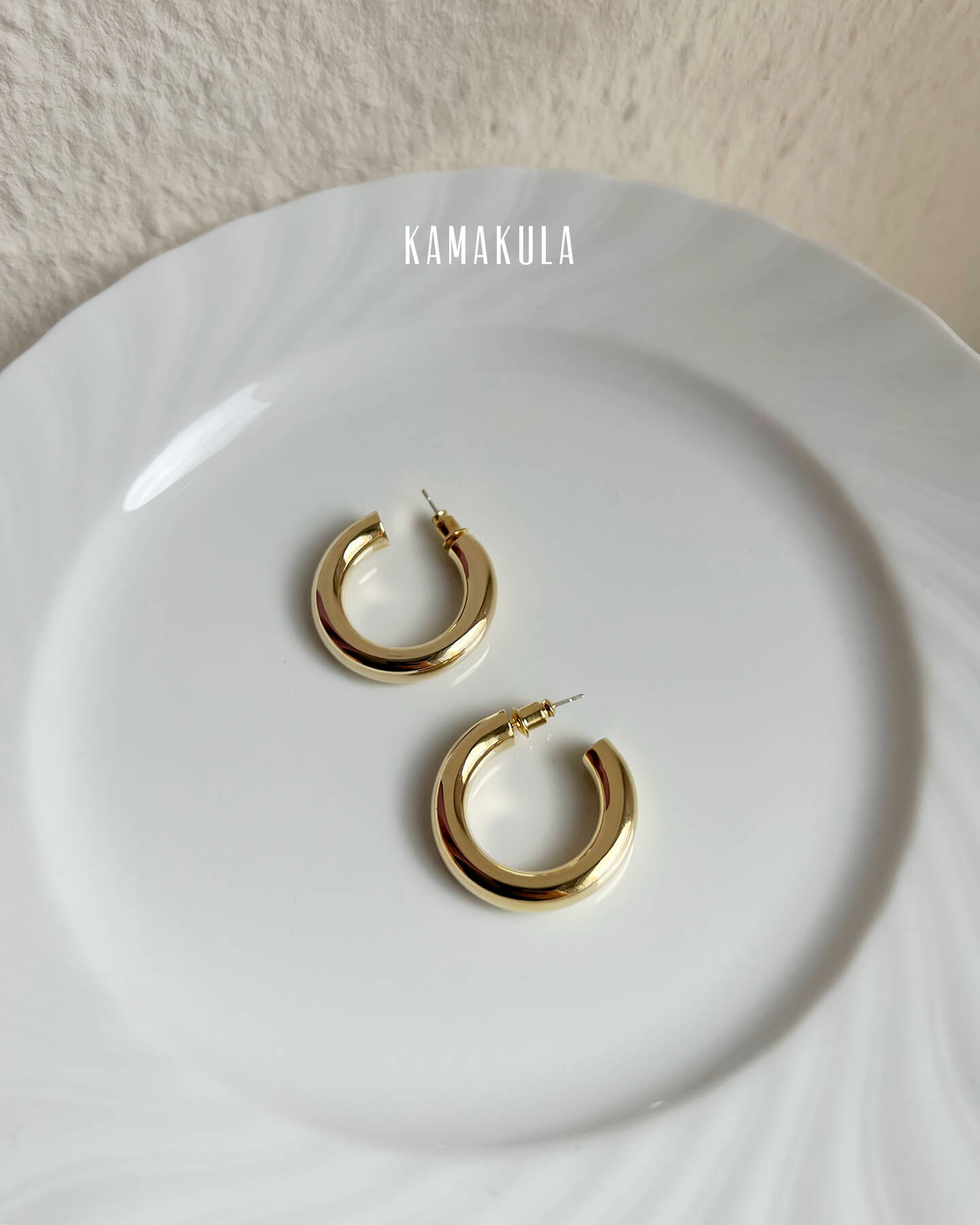 Rose Chunky Hoops