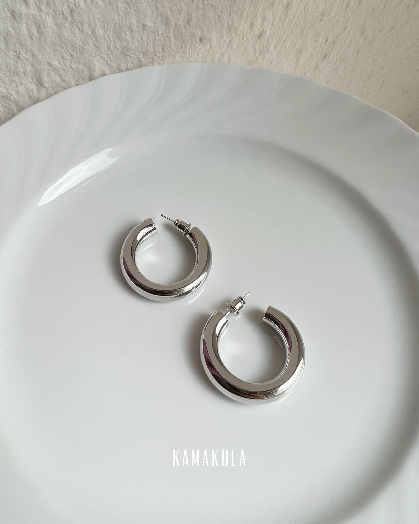 Rose Chunky Hoops