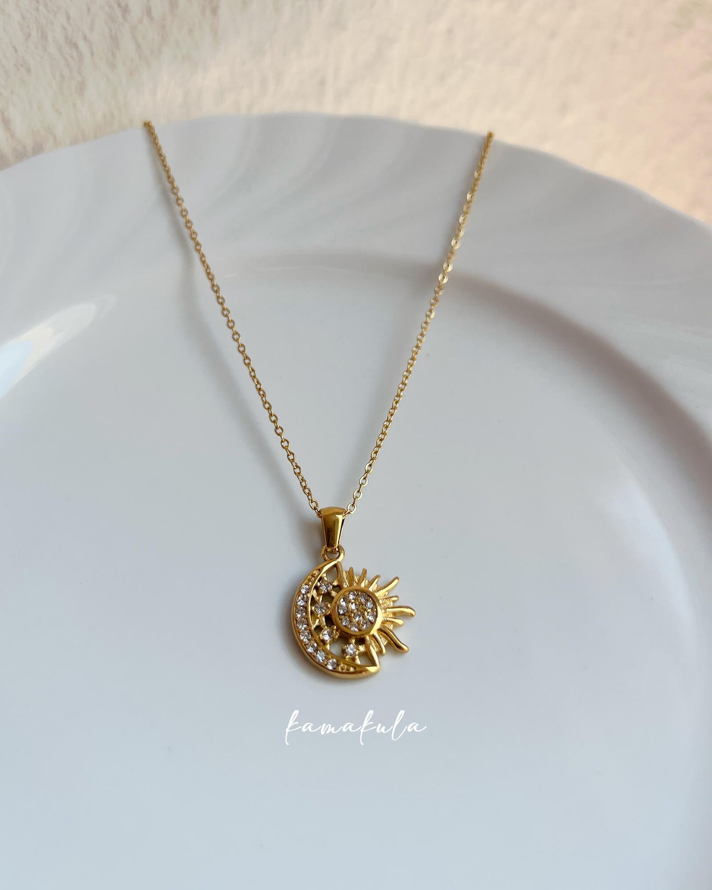 Sol Sun And Moon Necklace