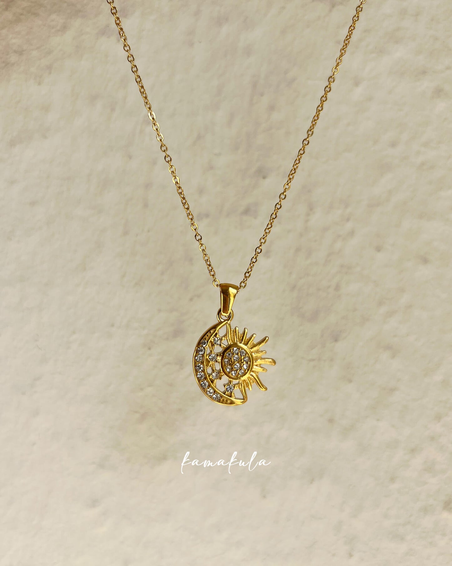 Sol Sun And Moon Necklace