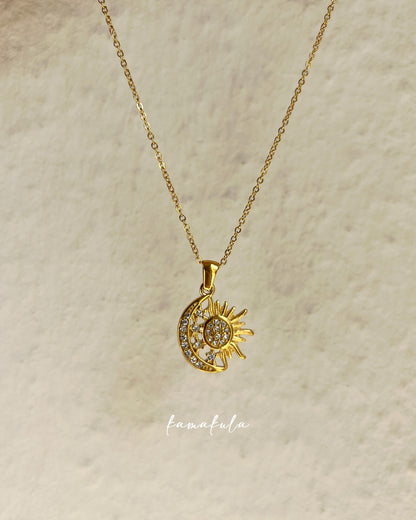 Sol Sun And Moon Necklace