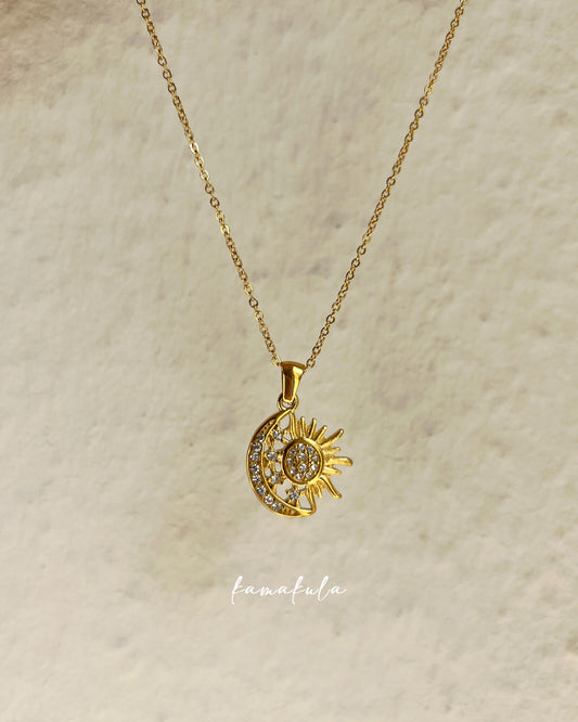 Sol Sun And Moon Necklace