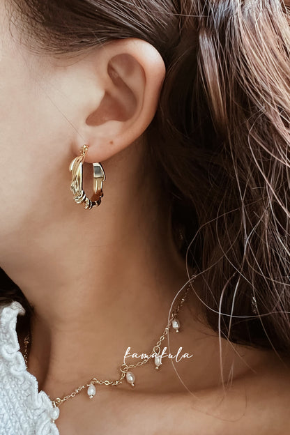 Retro Wrap Twisted Hoop Earrings